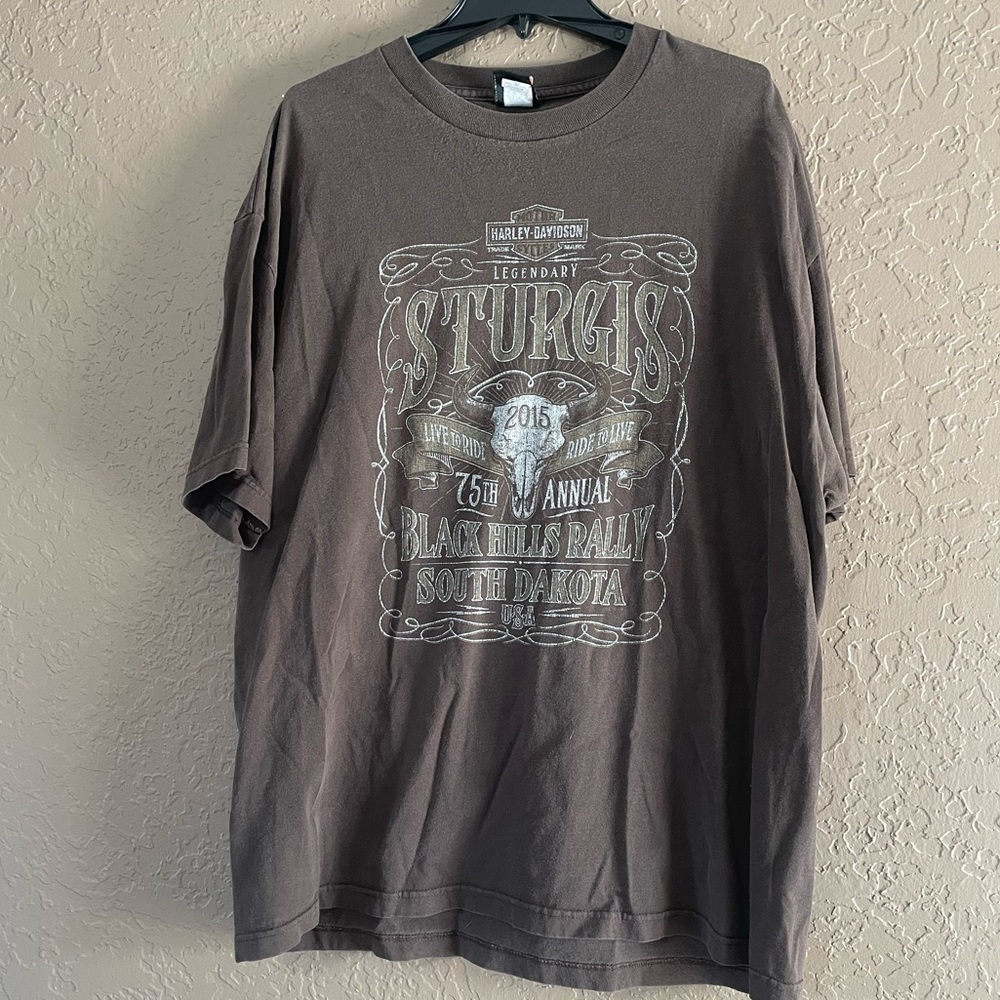 2XL Harley-Davidson Motorcycle T-shirt’s. $15 each or $90 for the lot.